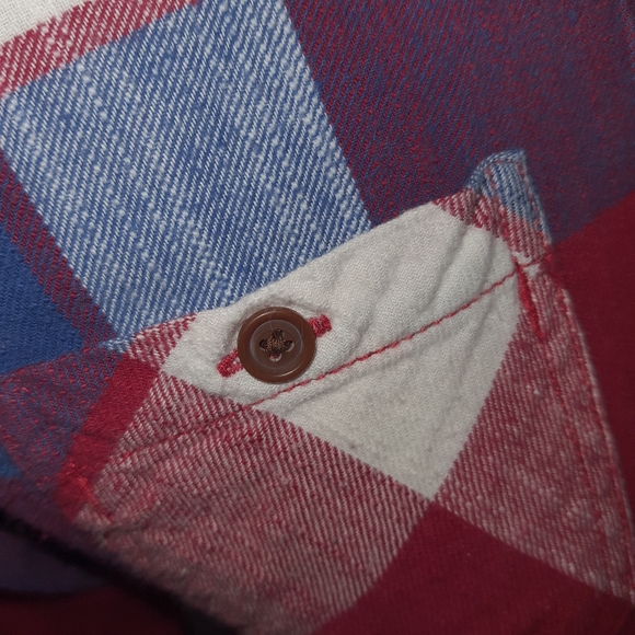 American Eagle Outfitters Women's Plaid 100% Cotton Long Sleeve Shirt Size 2 XS - Picture 6 of 13